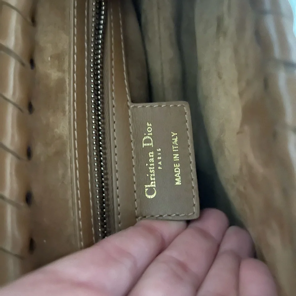 Christian Dior saddle bag brown braided Gold hardware - Picture 5 of 6